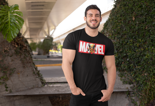 The Paradigm - Marvel Wolverine Men's Cotton Regular Fit T-Shirt