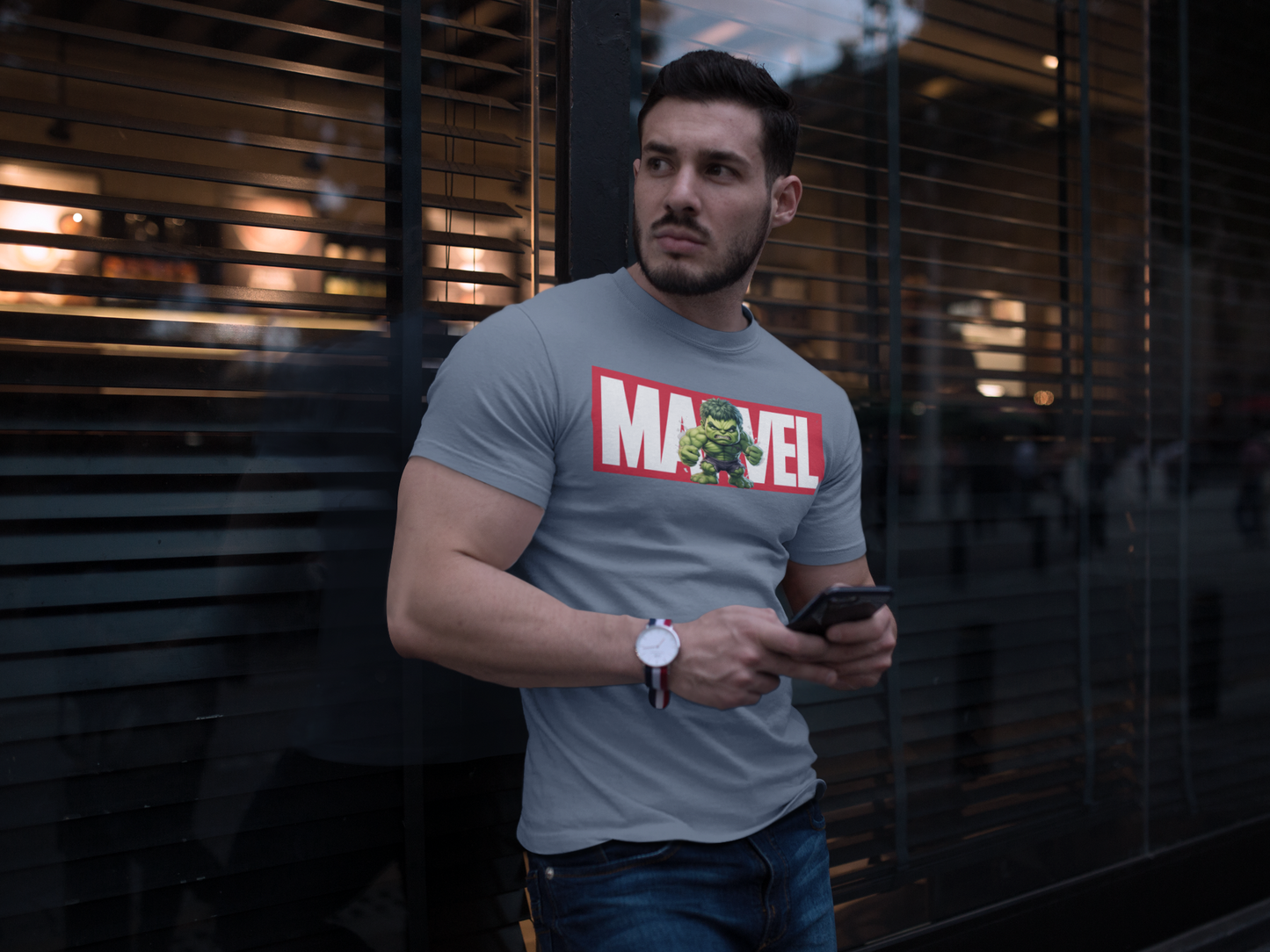 The Paradigm - Marvel Hulk Men's Cotton Regular Fit T-Shirt
