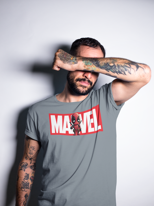 The Paradigm - Marvel Deadpool Men's Cotton Regular Fit T-Shirt