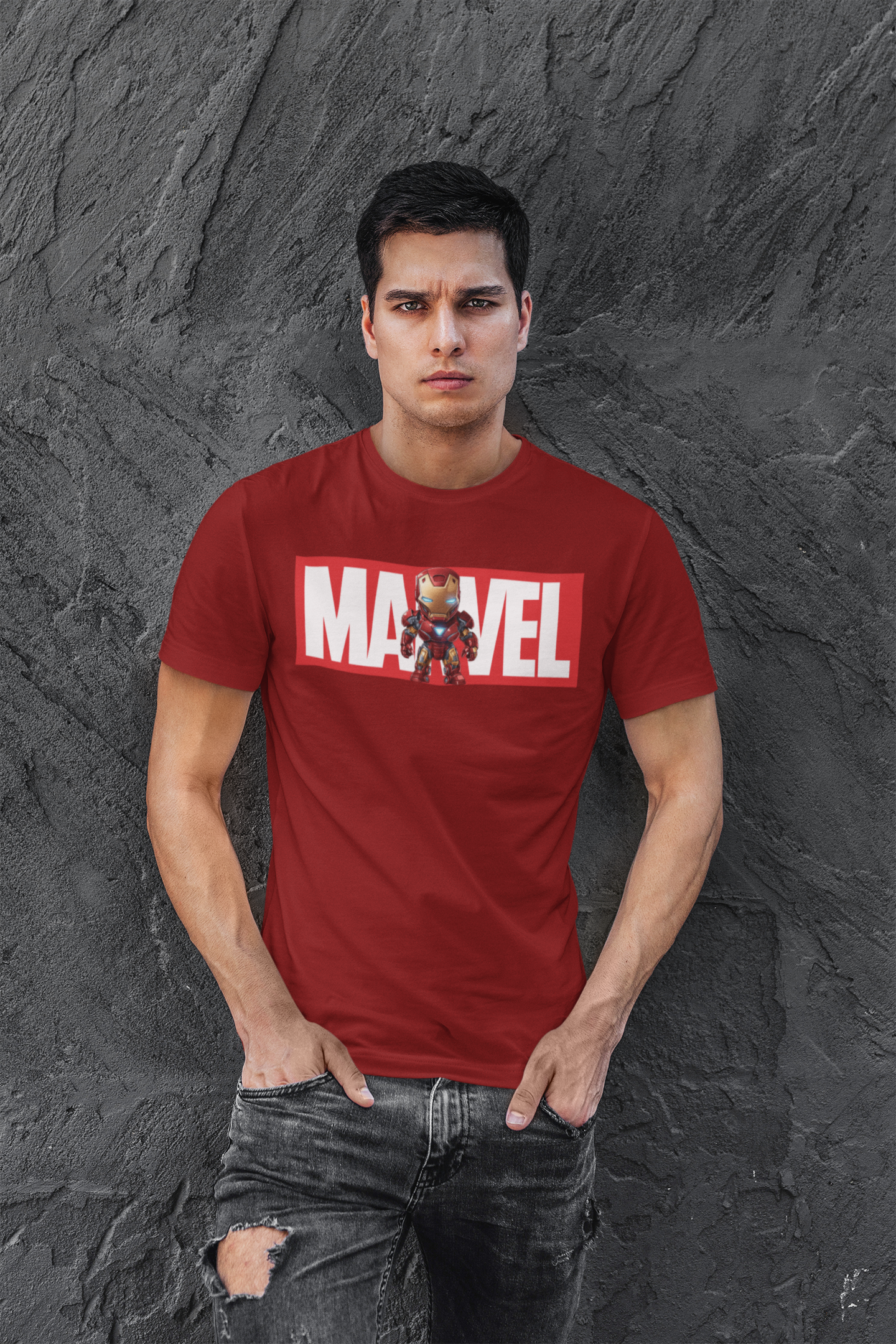 The Paradigm - Marvel Iron Man Men's Cotton Regular Fit T-Shirt