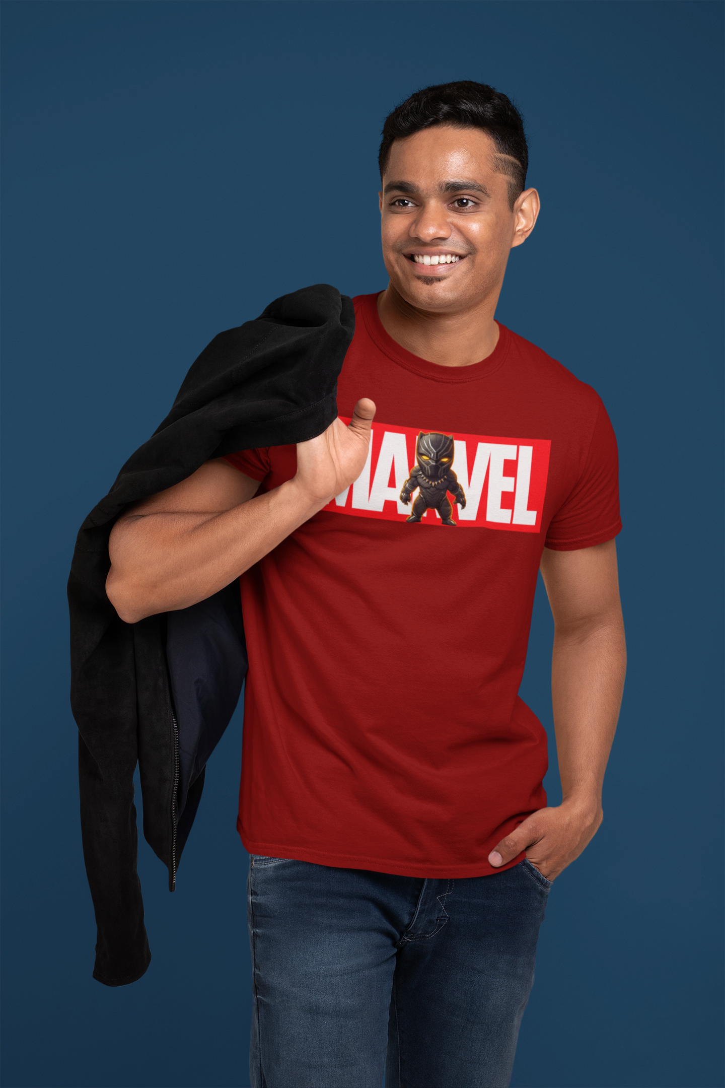 The Paradigm - Marvel Black Panther Men's Cotton Regular Fit T-Shirt