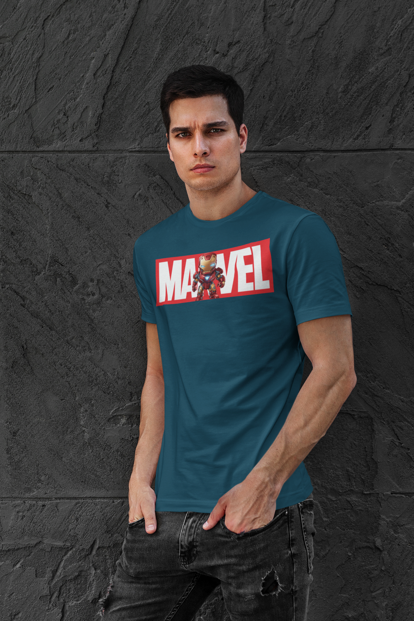 The Paradigm - Marvel Iron Man Men's Cotton Regular Fit T-Shirt