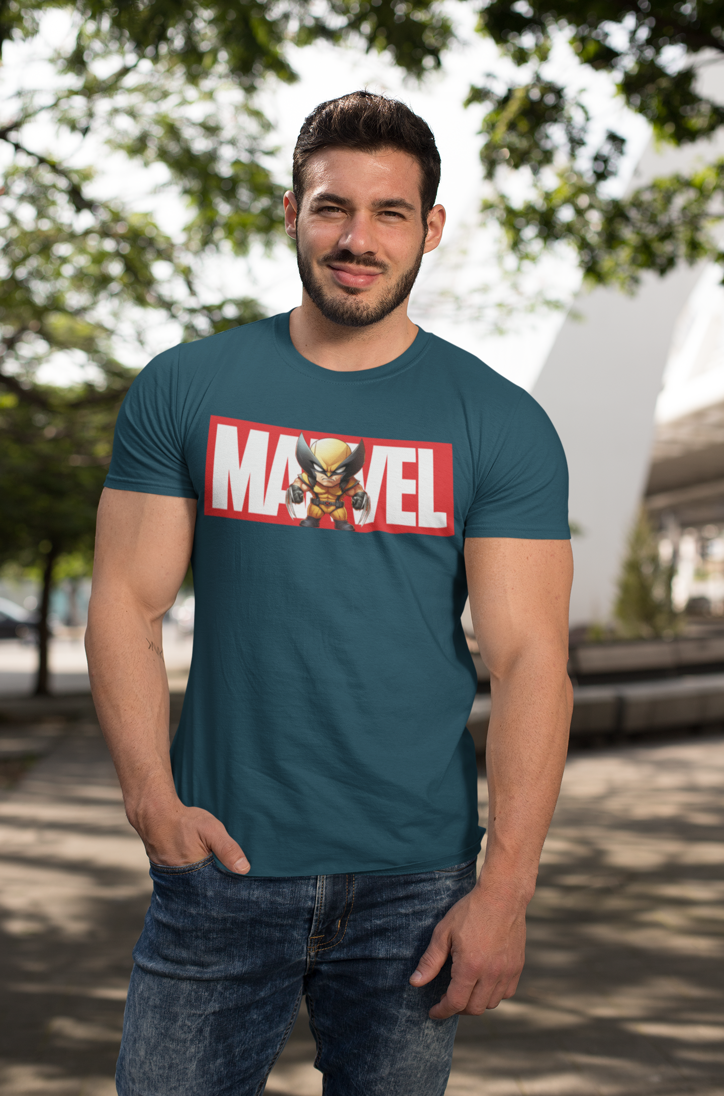 The Paradigm - Marvel Wolverine Men's Cotton Regular Fit T-Shirt