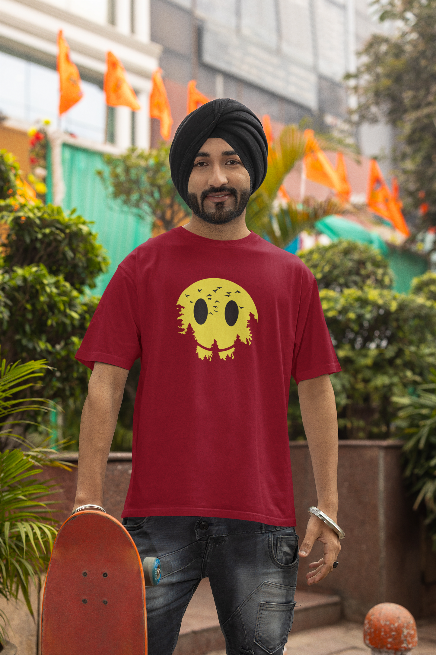 The Paradigm - Urban Style Smiley Face Unisex T-Shirt