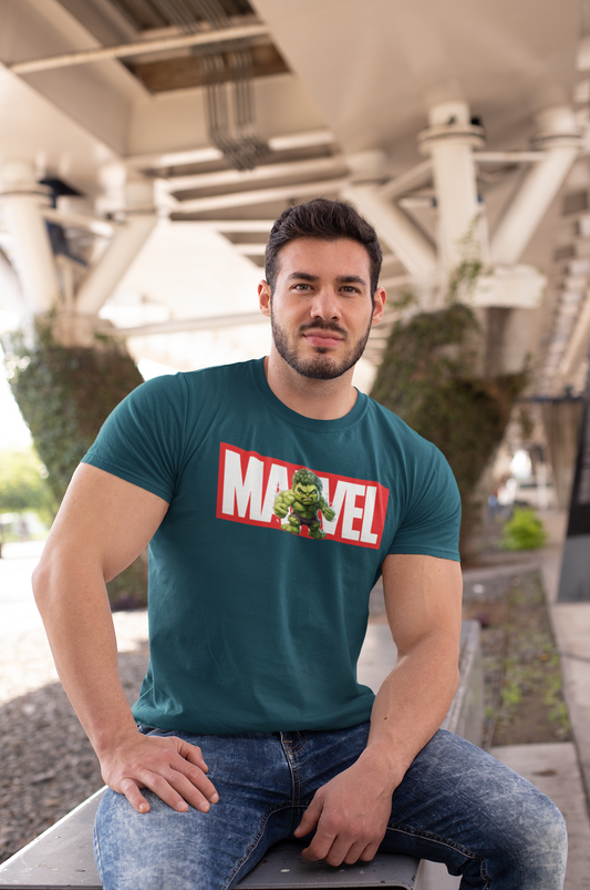 The Paradigm - Marvel Hulk Men's Cotton Regular Fit T-Shirt